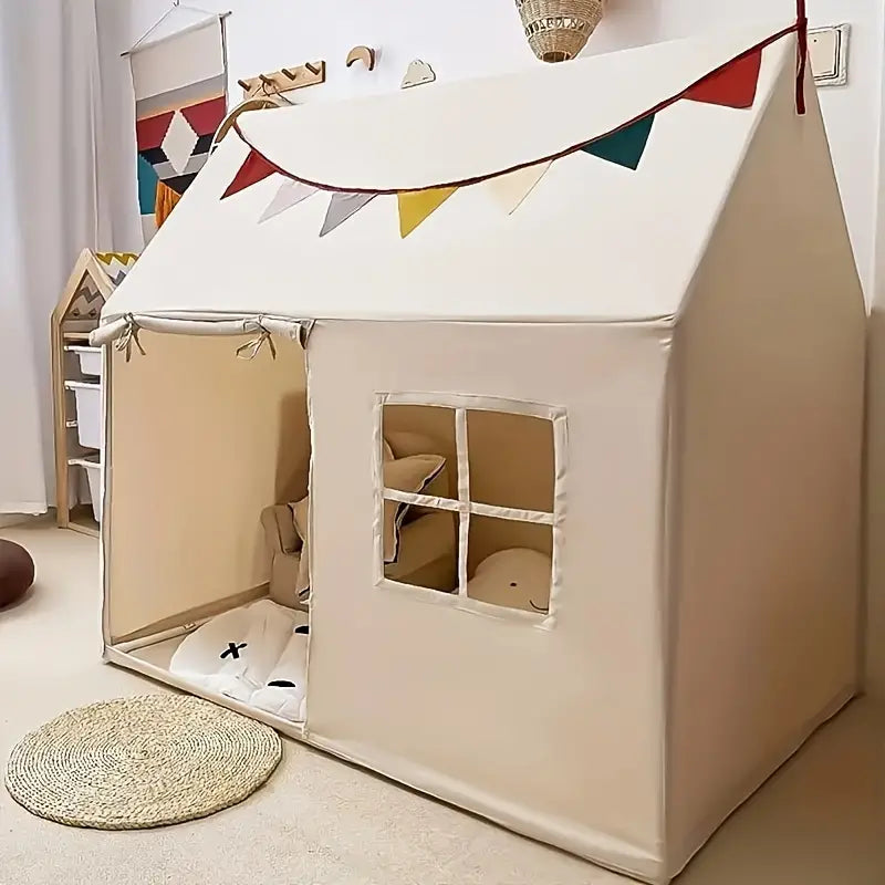 Little Dove Toys Starlight Play Tent with Mat - Large Indoor and Outdoor Playhouse for Kids