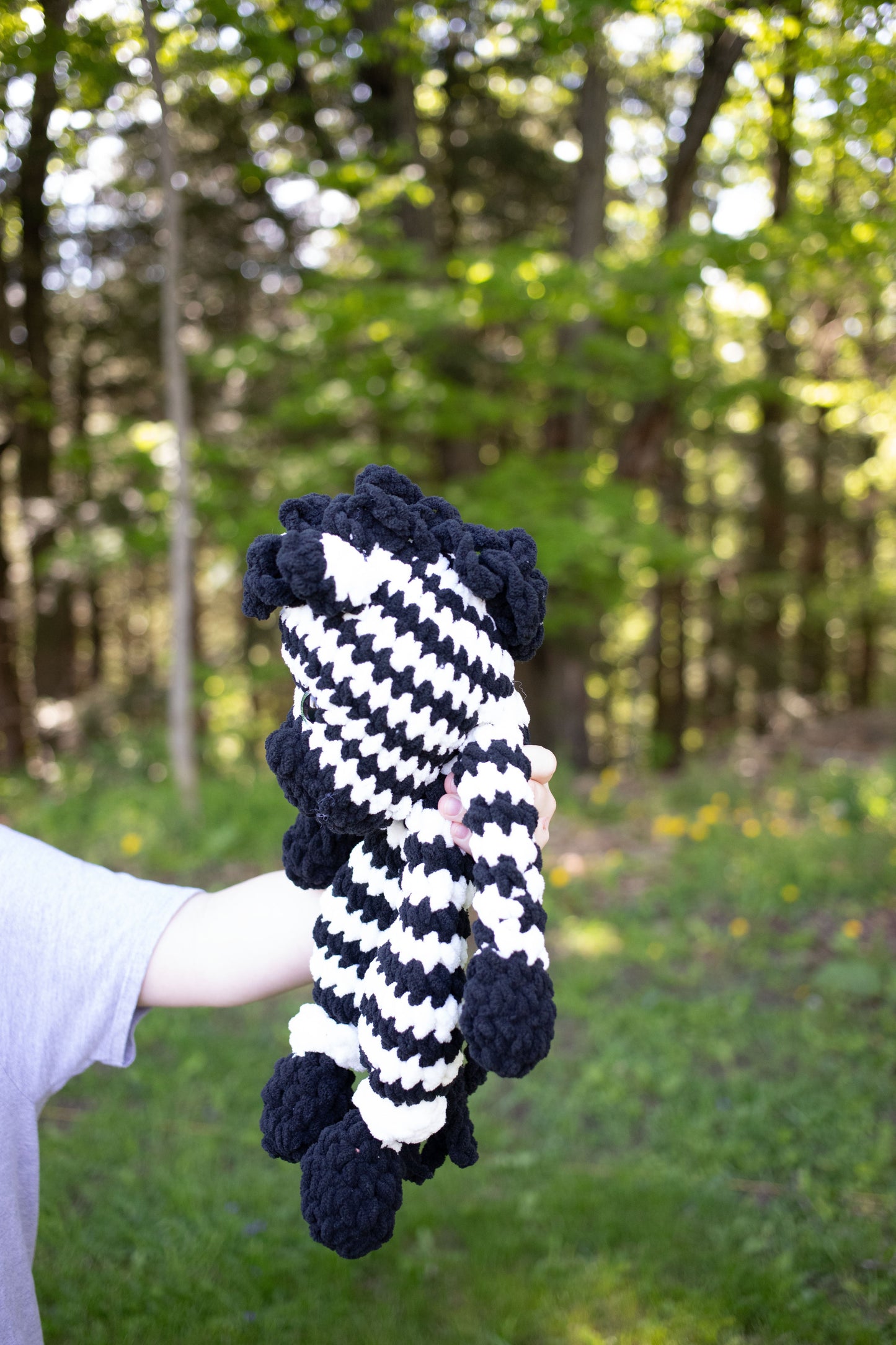 Zebra Lovey, Zebra Stuffed Animal, Crochet Zebra Snuggler