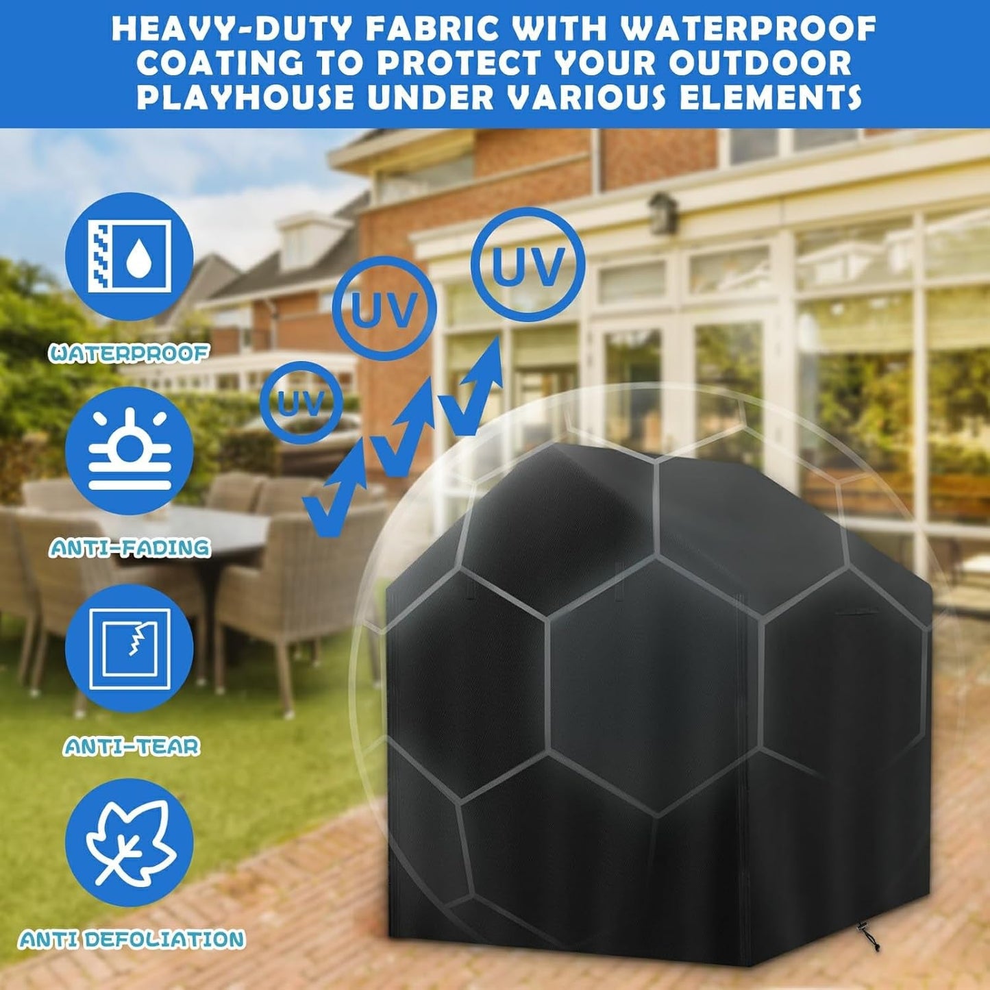 43x47x55 Inches Waterproof Outdoor Kids Play house Cover