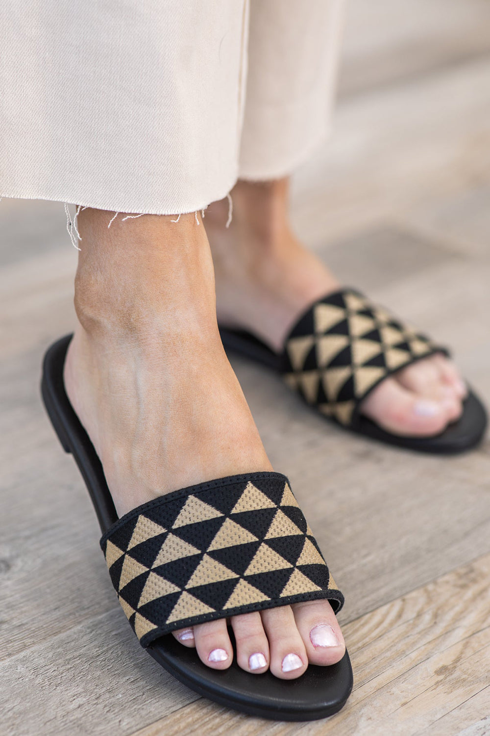 ONO-5 Black/Beige TOP MODA
