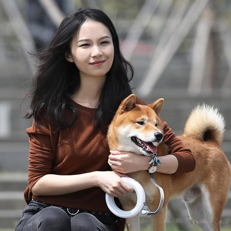 Innovative Flexigrip Dog Walking Leash With Led Lighting And Wearable Bracelet