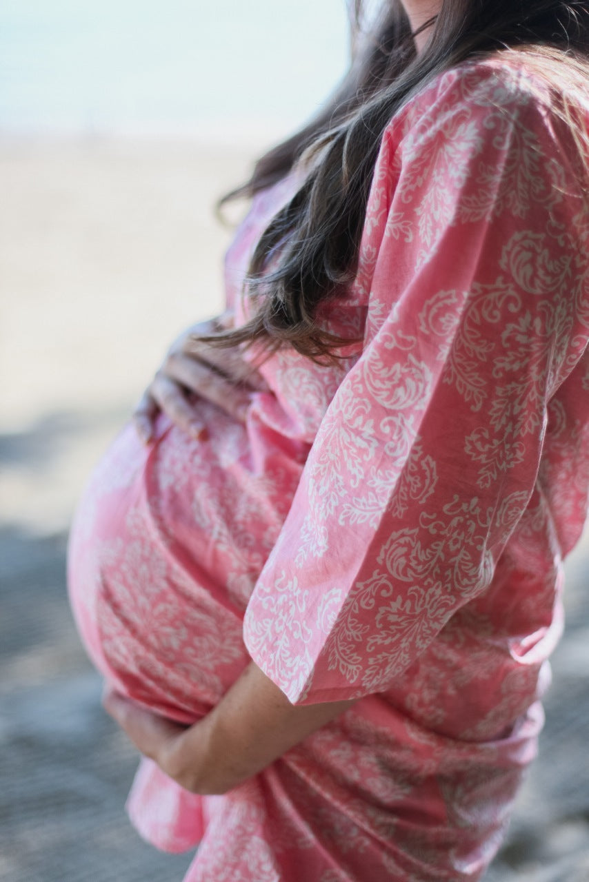New *String Robe* Knee Length Maternity Hospital Gown