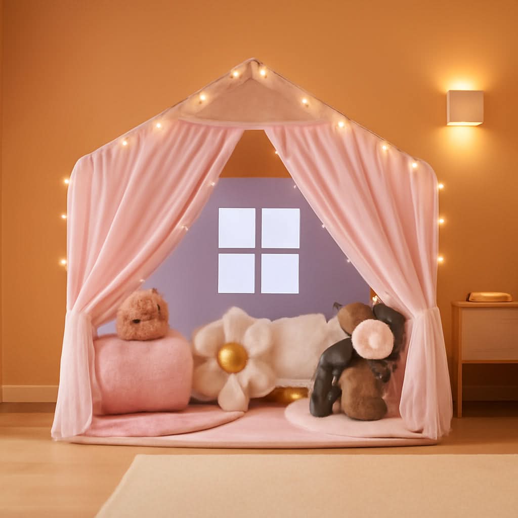 Pink Large Toddler Playhouse Fortress Castle Pro Tent