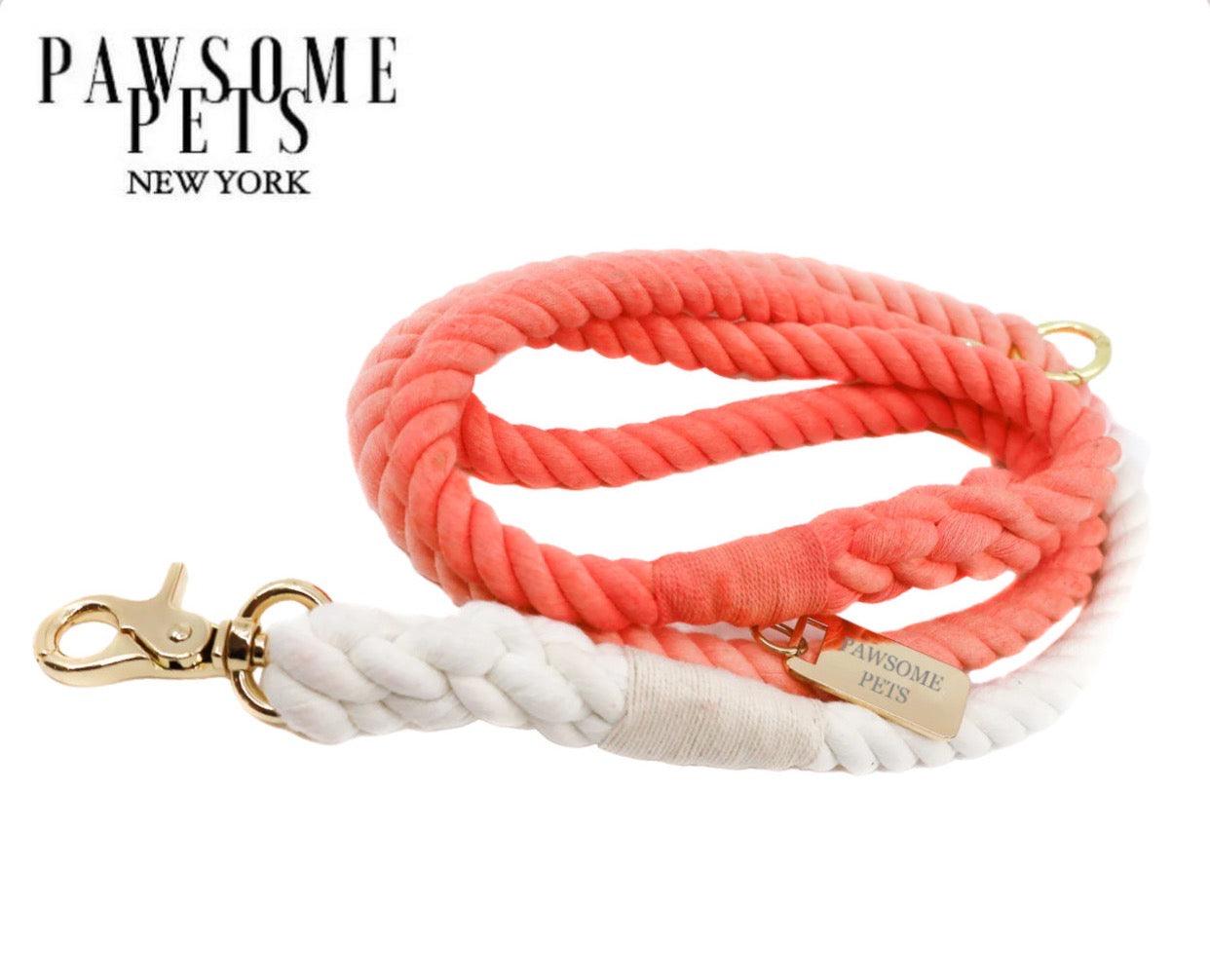 ROPE LEASH - CORAL CRUSH