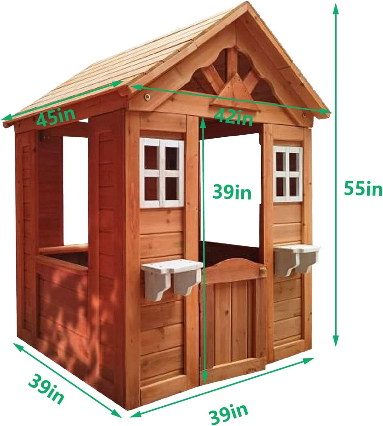 Wooden Outdoor Play house For Kids Large Waterproof