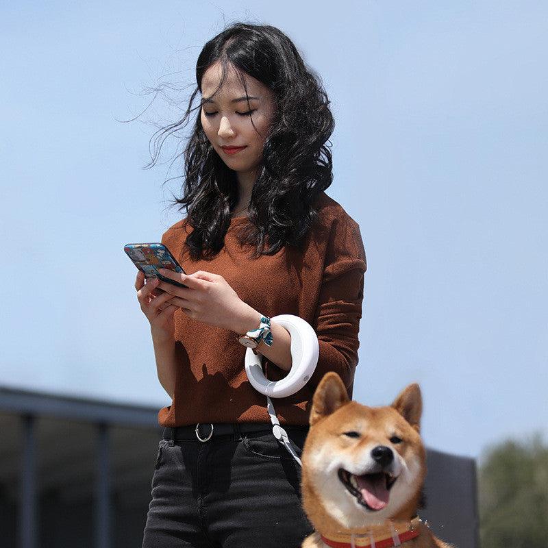 Innovative Flexigrip Dog Walking Leash With Led Lighting And Wearable Bracelet