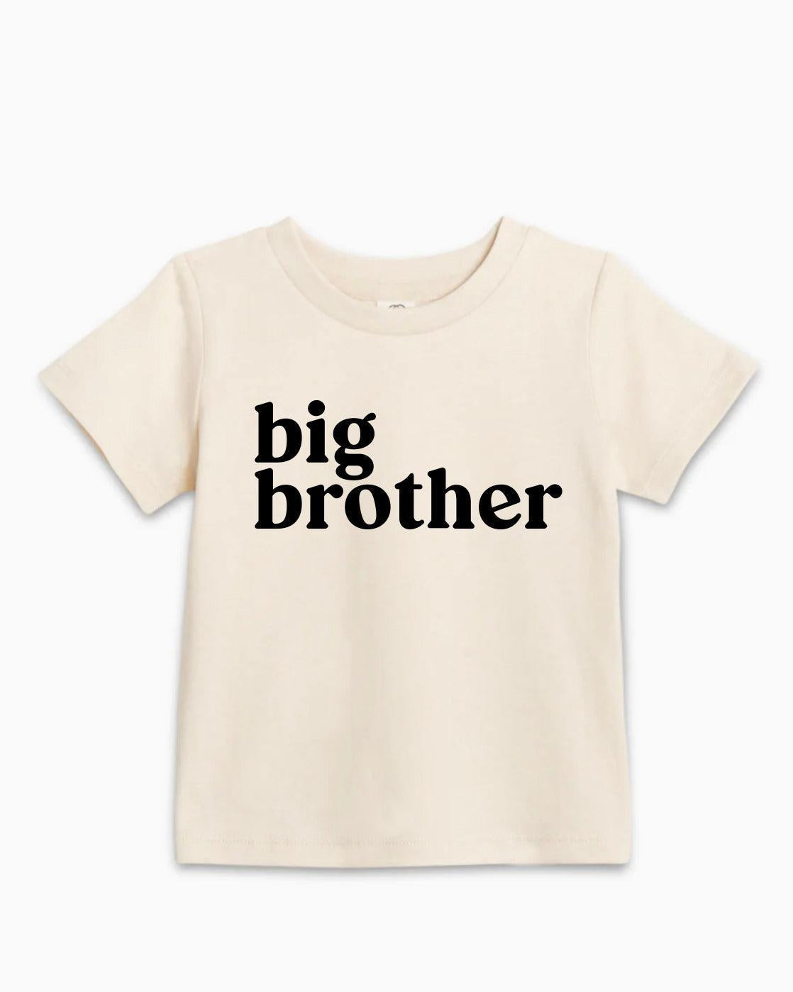 Big Brother Organic Cotton Kids T-Shirt – Baby & Youth Matching Family Announcement Tee