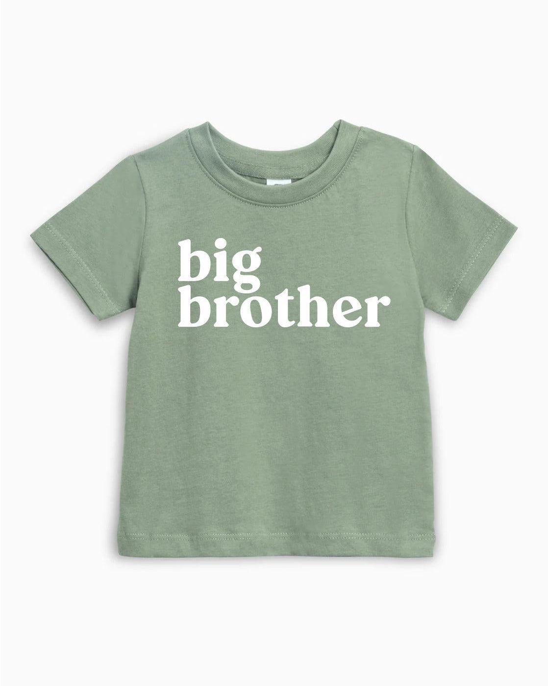 Big Brother Organic Cotton Kids T-Shirt – Baby & Youth Matching Family Announcement Tee
