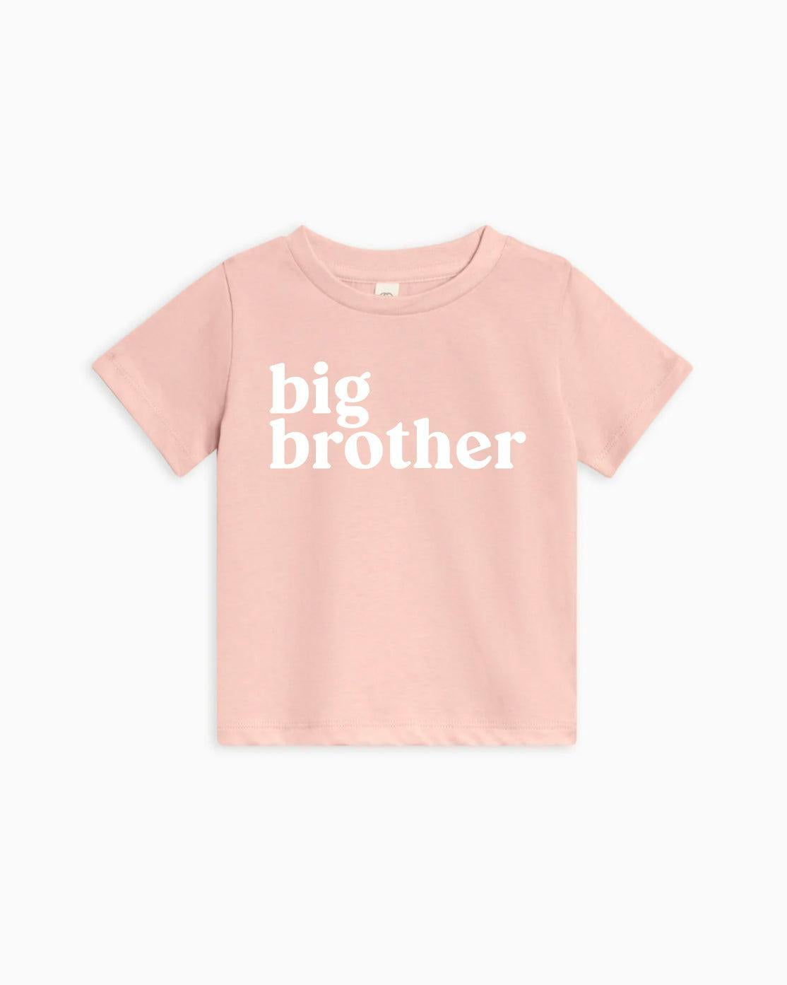 Big Brother Organic Cotton Kids T-Shirt – Baby & Youth Matching Family Announcement Tee
