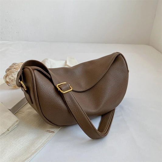 Solid Shoulder Bags for Women 2023 Trend New in Leather Designer Travel Large Capacity Crossbody Handbags Hobos