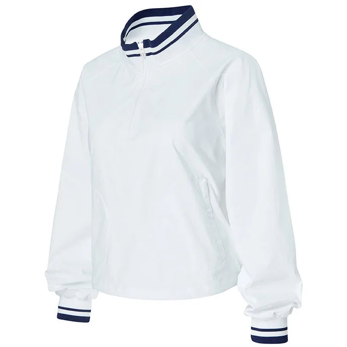 Custom Logo Summer Anti-UV Golf Tennis Half Zipper Jacket High Waist 2 in 1 Skirt With Pocket Padel Pickleball Wear
