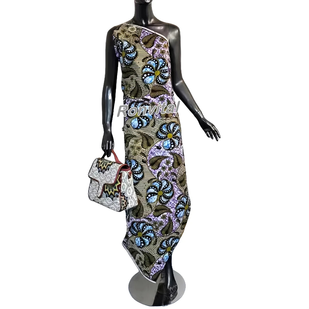 Competitive Price 6 Yards Combed Woven African Wax Prints Fabric Heavyweight Batik Fusible for Boys Shirts Curtains Bags Covers