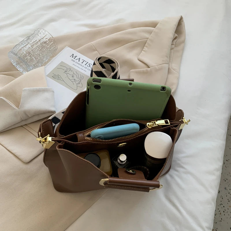 2023 Spring Luxury Women's PU Leather Small Crossbody Bags with Short Handle Shoulder Purses and Handbag Casual Fashion Classic