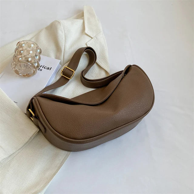 Solid Shoulder Bags for Women 2023 Trend New in Leather Designer Travel Large Capacity Crossbody Handbags Hobos
