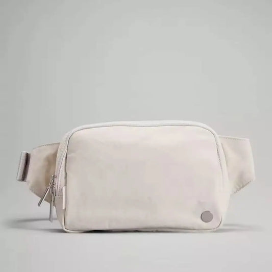 USA Oversea Warehouse 2L Solid Nylon Waist Bag Fanny Pack for Travel Walking Fanny Pack Crossbody Bags Unisex Belt Bag