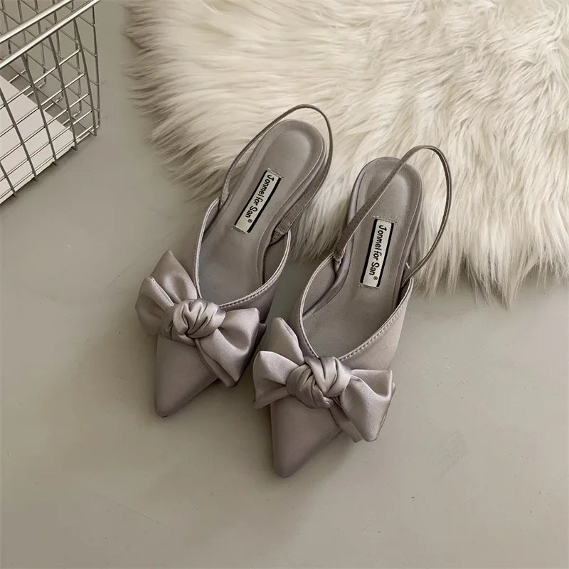 European Sandalias De Mujer De Verano Silk/PU Female Slippers Cute Fashion Summer Sandals Official Flat Women Shoes 2025