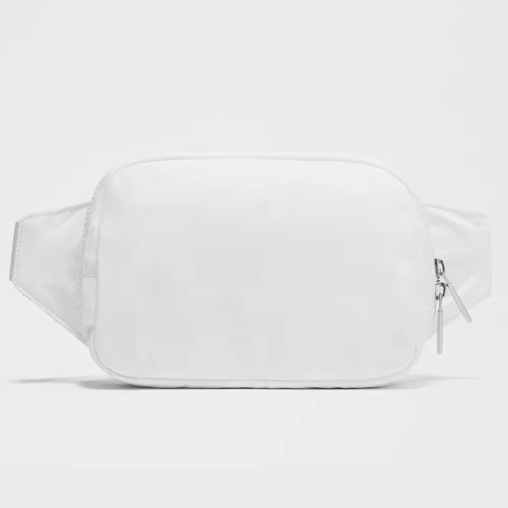 USA Oversea Warehouse 2L Solid Nylon Waist Bag Fanny Pack for Travel Walking Fanny Pack Crossbody Bags Unisex Belt Bag