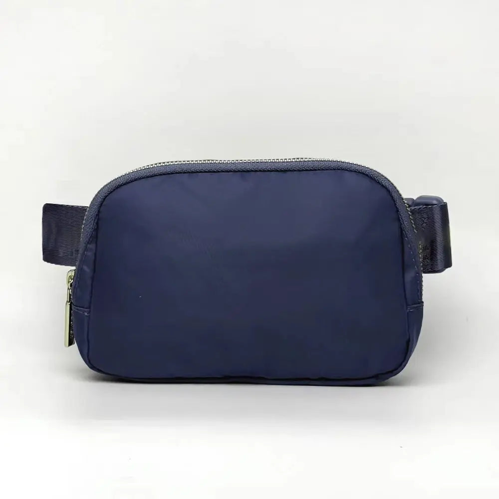 USA Oversea Warehouse 2L Solid Nylon Waist Bag Fanny Pack for Travel Walking Fanny Pack Crossbody Bags Unisex Belt Bag