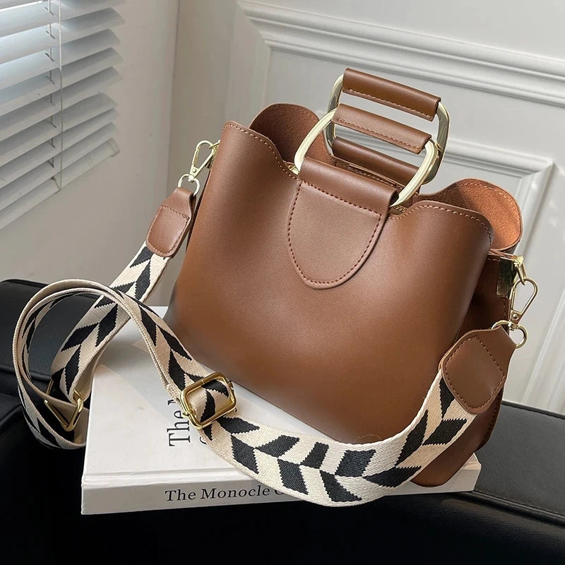 2023 Spring Luxury Women's PU Leather Small Crossbody Bags with Short Handle Shoulder Purses and Handbag Casual Fashion Classic