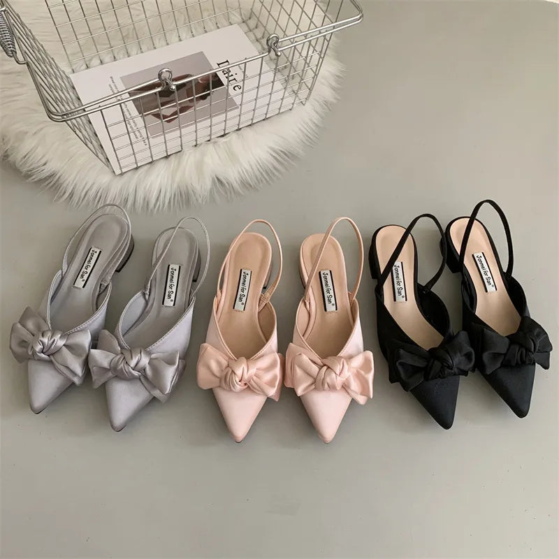 European Sandalias De Mujer De Verano Silk/PU Female Slippers Cute Fashion Summer Sandals Official Flat Women Shoes 2025