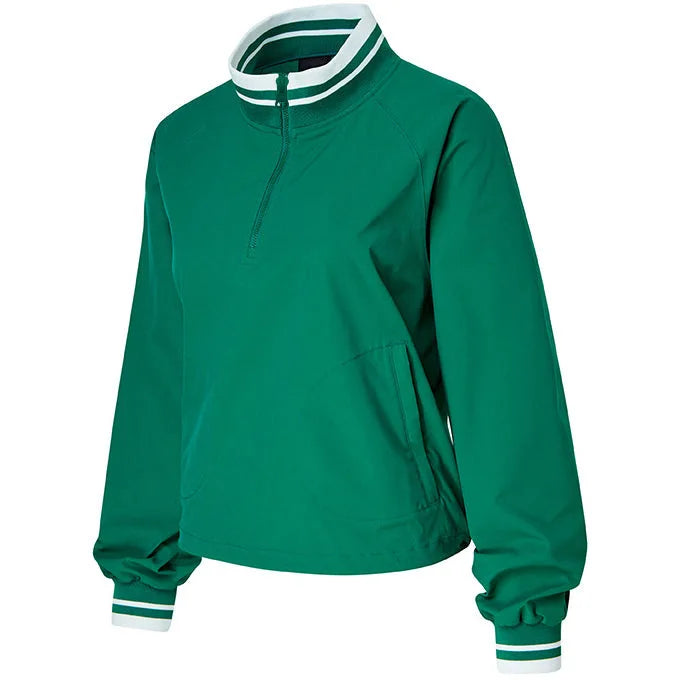 Custom Logo Summer Anti-UV Golf Tennis Half Zipper Jacket High Waist 2 in 1 Skirt With Pocket Padel Pickleball Wear