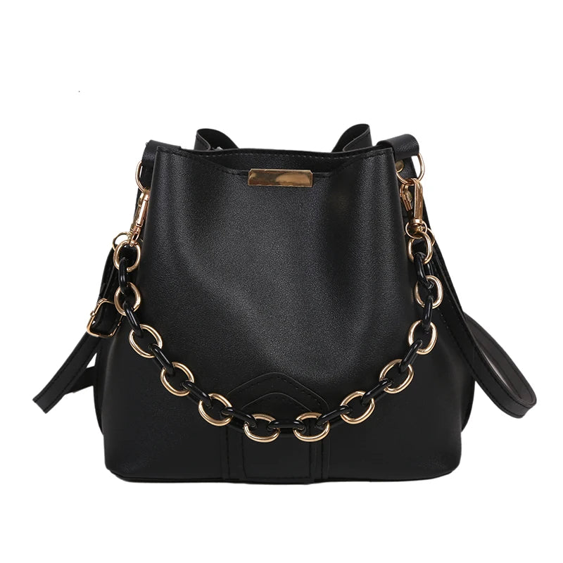 2023 New Fashion Luxury Shoulder Bag Pu Leather Chain Women'S Handbag Ladies Messenger Bags