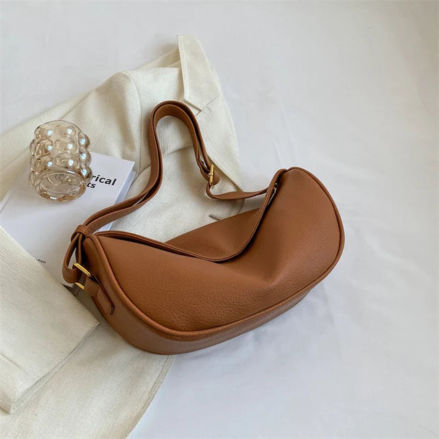 Solid Shoulder Bags for Women 2023 Trend New in Leather Designer Travel Large Capacity Crossbody Handbags Hobos