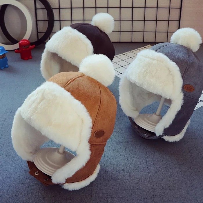 Cozy Faux Fur-Lined Kids Winter Hat – Warm |Trapper Hat