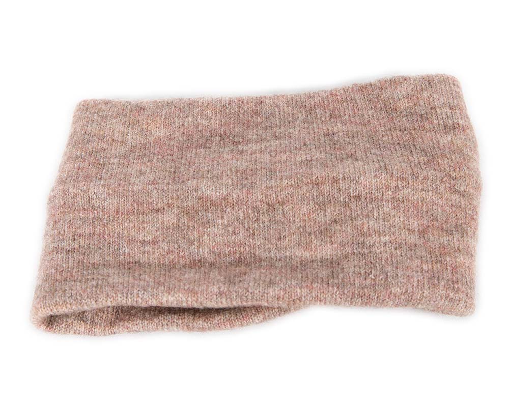 Beige European Made woolen headband
