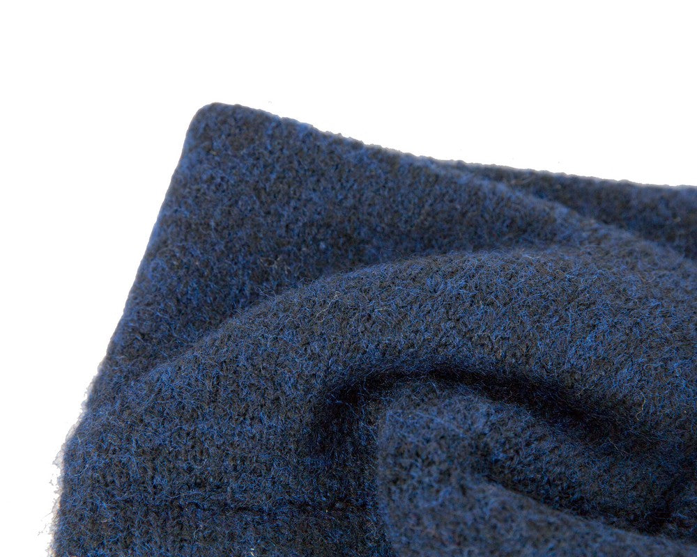 Navy European Made woolen headband