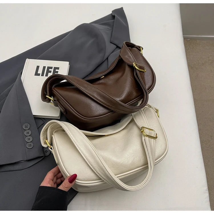 Trendy Ladies' Shoulder Bag 2025 New Autumn Small Design Dumpling Shape Crossbody Bag Commuter Versatile Women's Bag