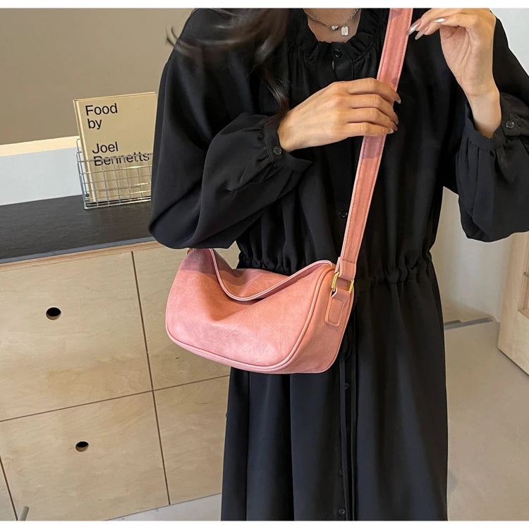 Trendy Ladies' Shoulder Bag 2025 New Autumn Small Design Dumpling Shape Crossbody Bag Commuter Versatile Women's Bag