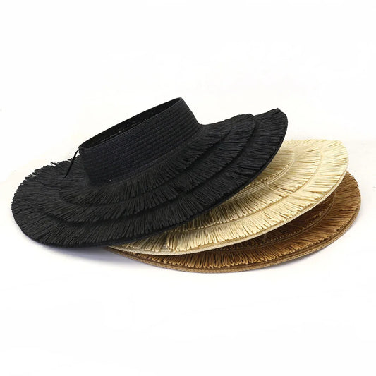 Designer empty top visor hat for woman