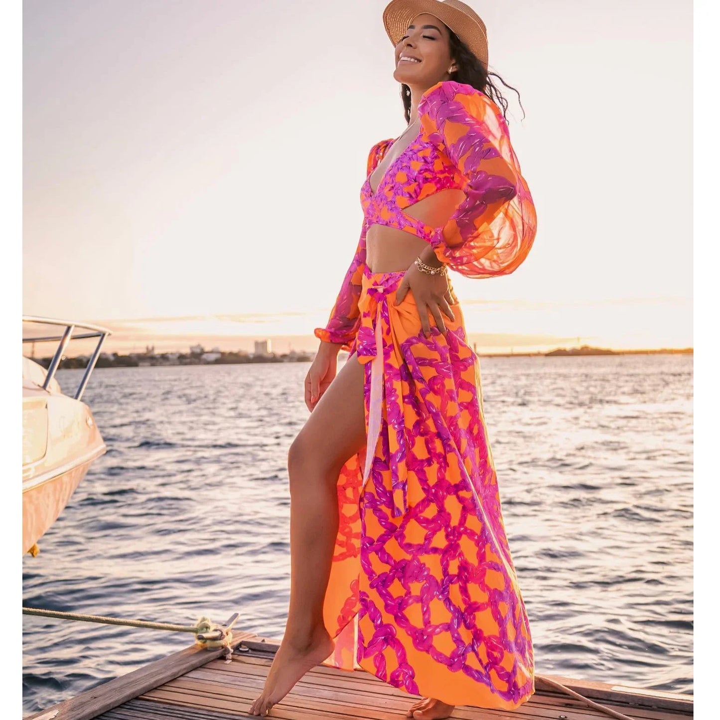Puffer puff two piece swimsuit