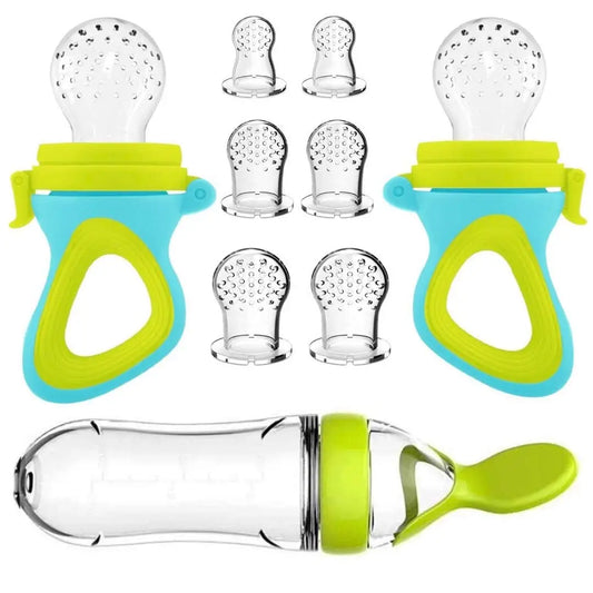 Set of 11 pcs silicone weaning accessories