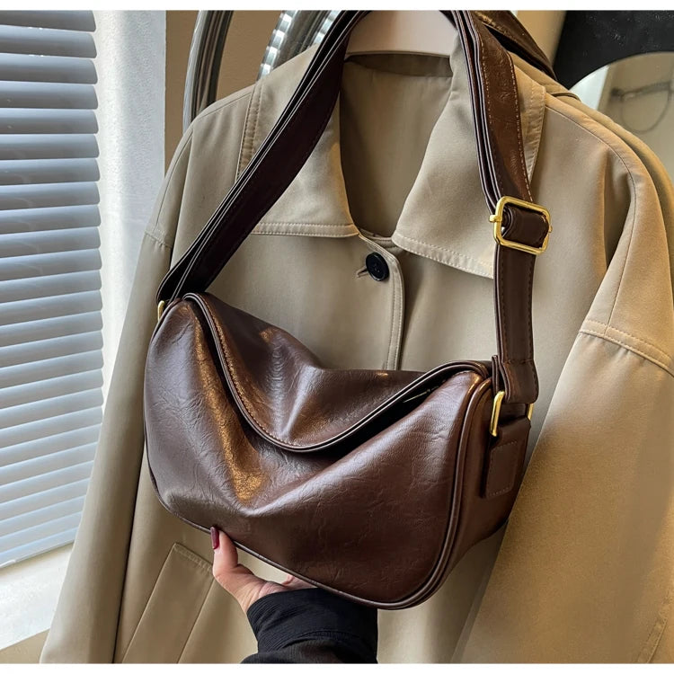 Trendy Ladies' Shoulder Bag 2025 New Autumn Small Design Dumpling Shape Crossbody Bag Commuter Versatile Women's Bag