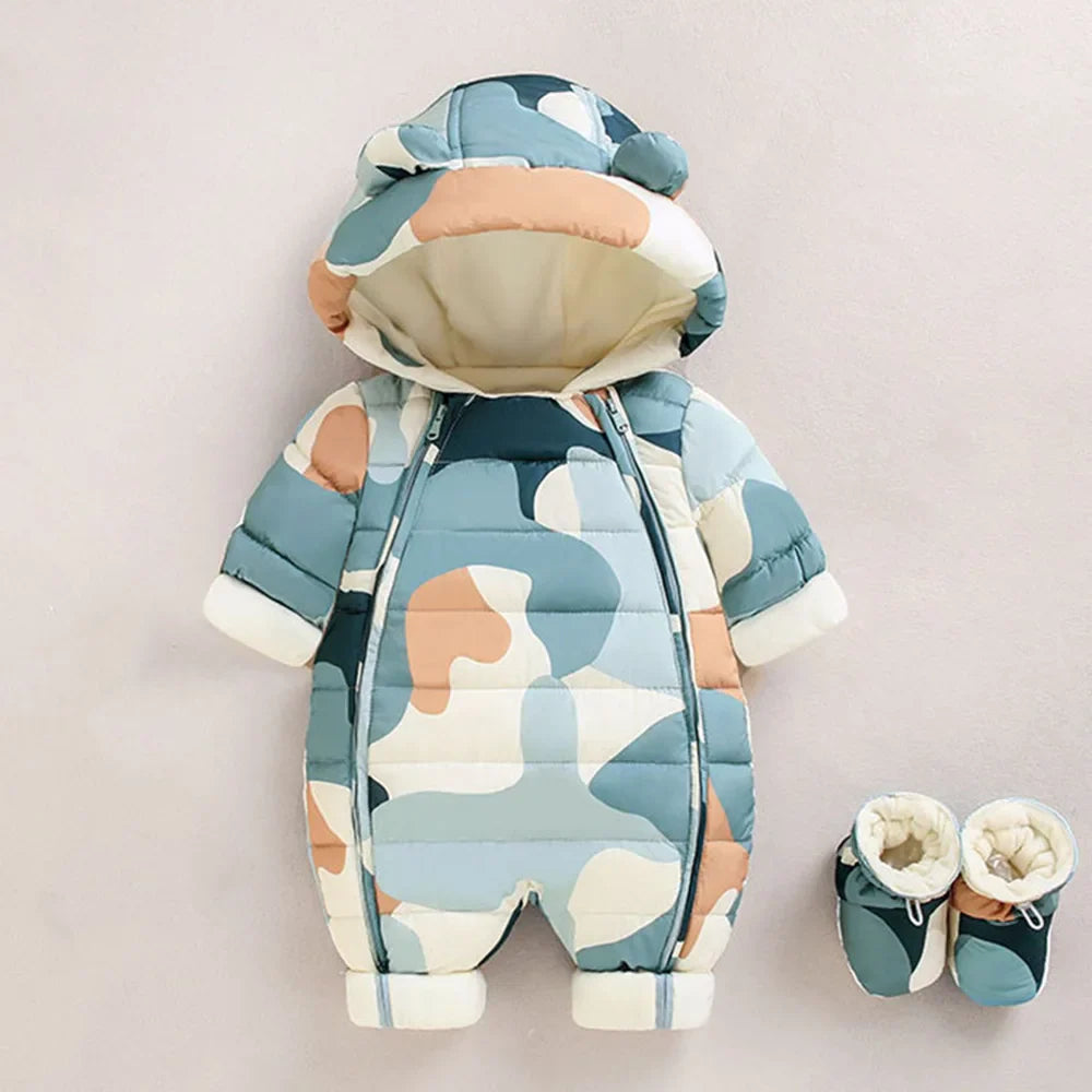 Breathable thermal suit with multi-variant double zip