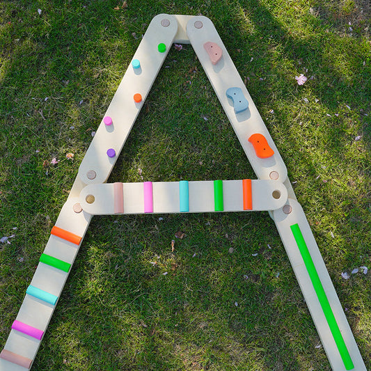 NNEDSZ Wooden Sensory Balance Beam Set for Kids - Indoor and Outdoor Balance Training