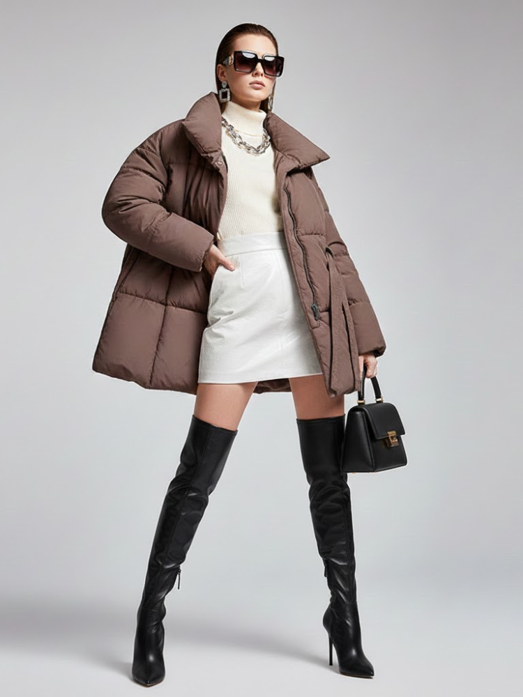 Women's Oversized Puffer Jacket FINANCIAL DISTRICT New Collection Couture in Manhattan BYMANYC ® New York-1