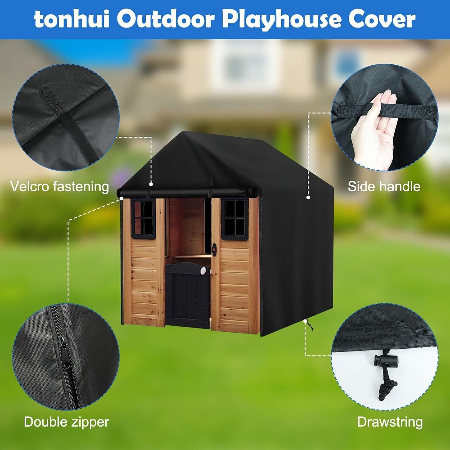 43x47x55 Inches Waterproof Outdoor Kids Play house Cover
