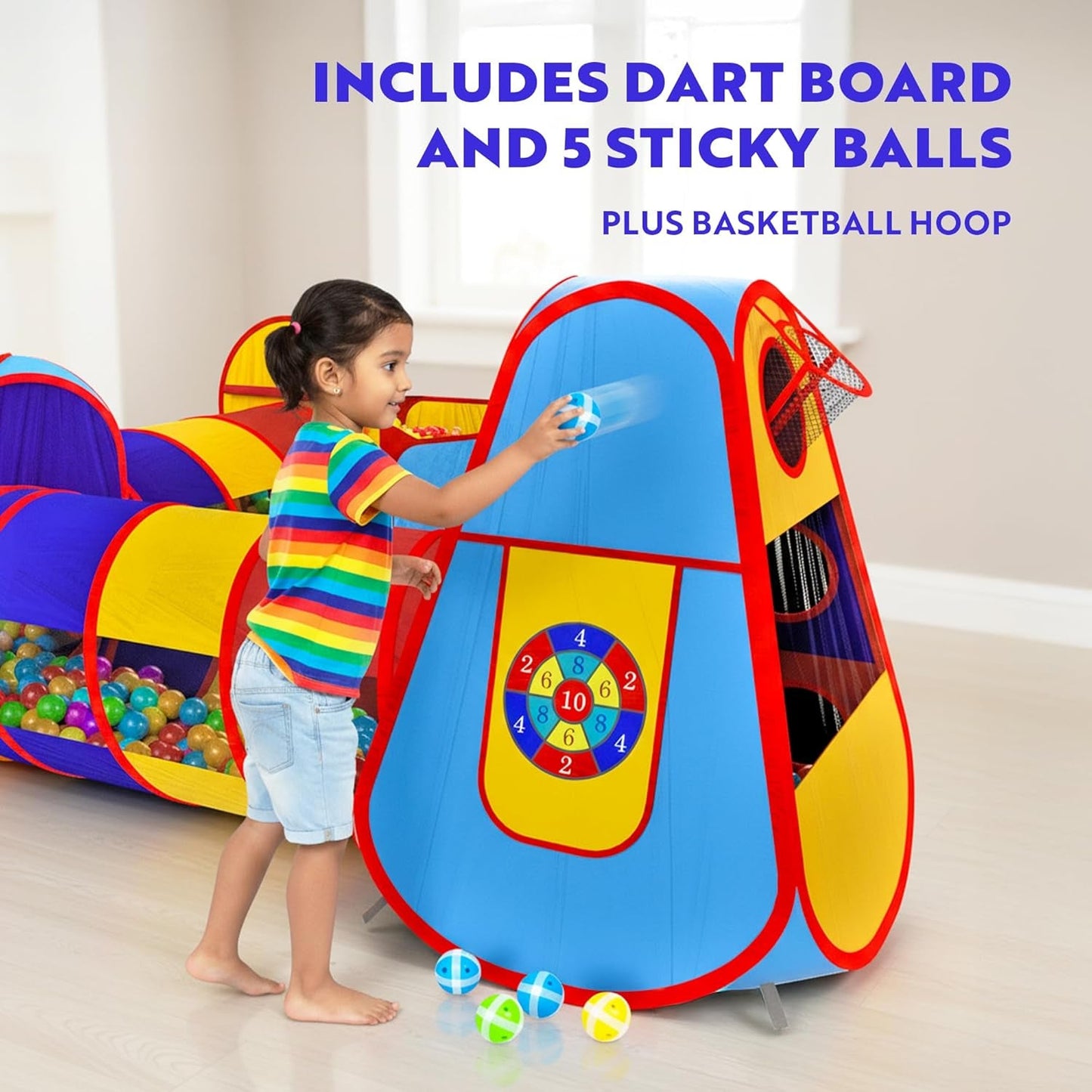 All Weather Indoor Outdoor Kids Play Tent Ball Pit Set
