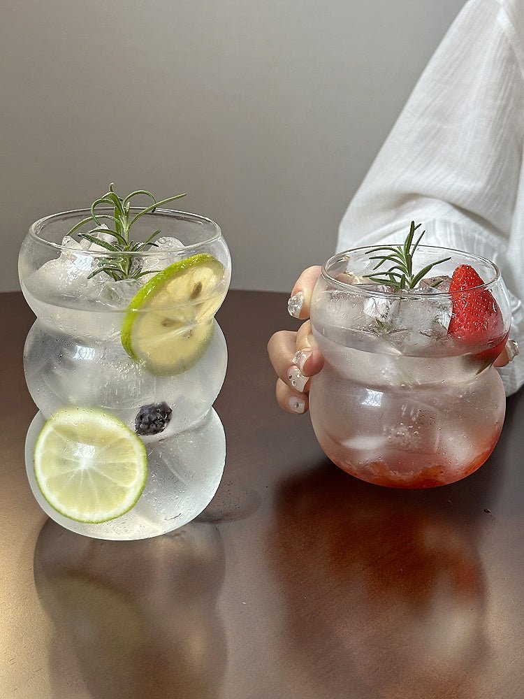 Bubble Shaped Glass Coffee Cups