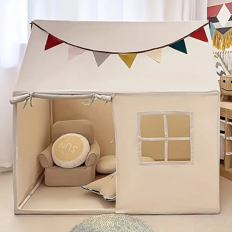 Little Dove Toys Starlight Play Tent with Mat - Large Indoor and Outdoor Playhouse for Kids
