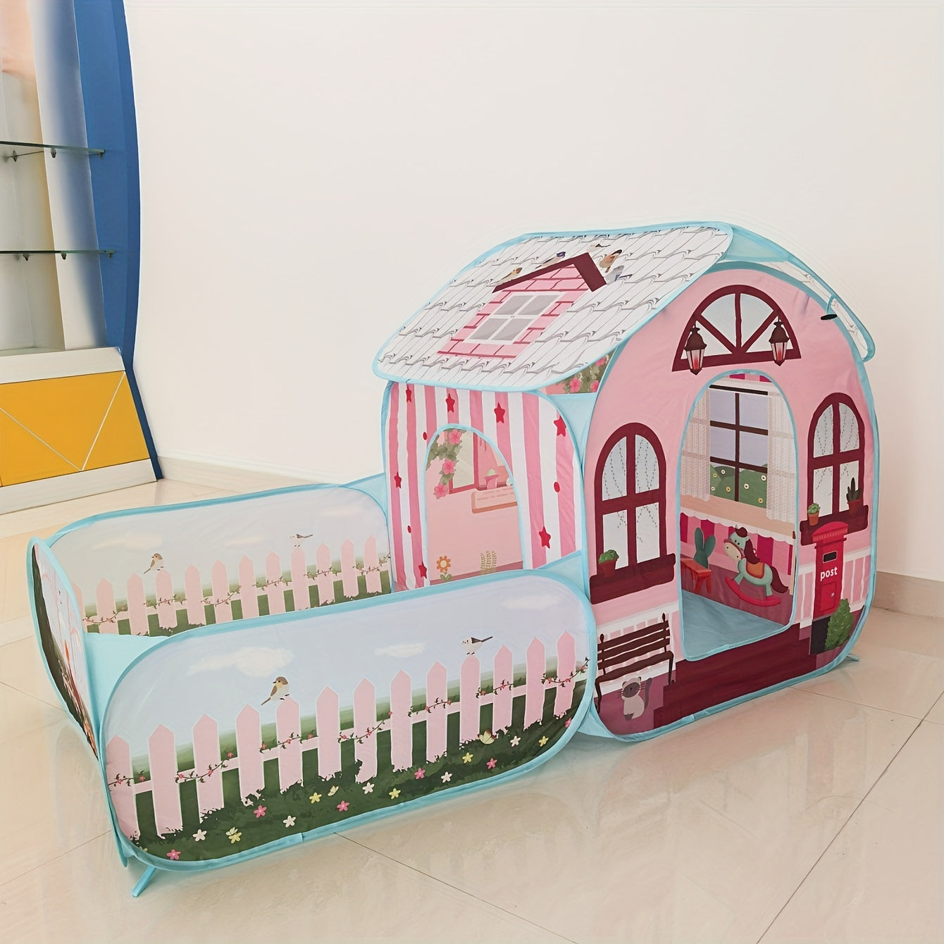 NNETM Pop-Up Kids Playhouse Indoor Outdoor Tent