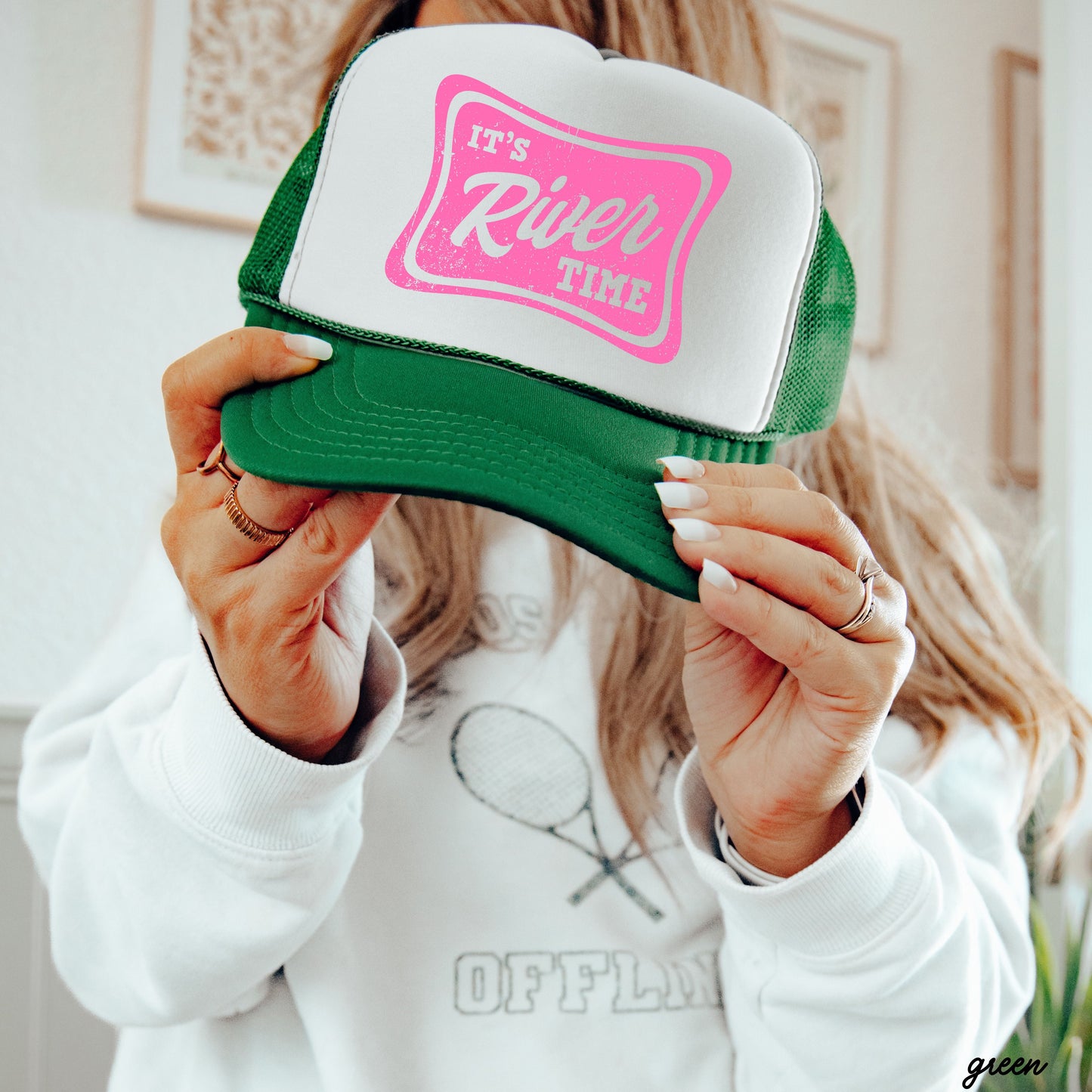 It's River Time Trucker Hat *9 COLORS