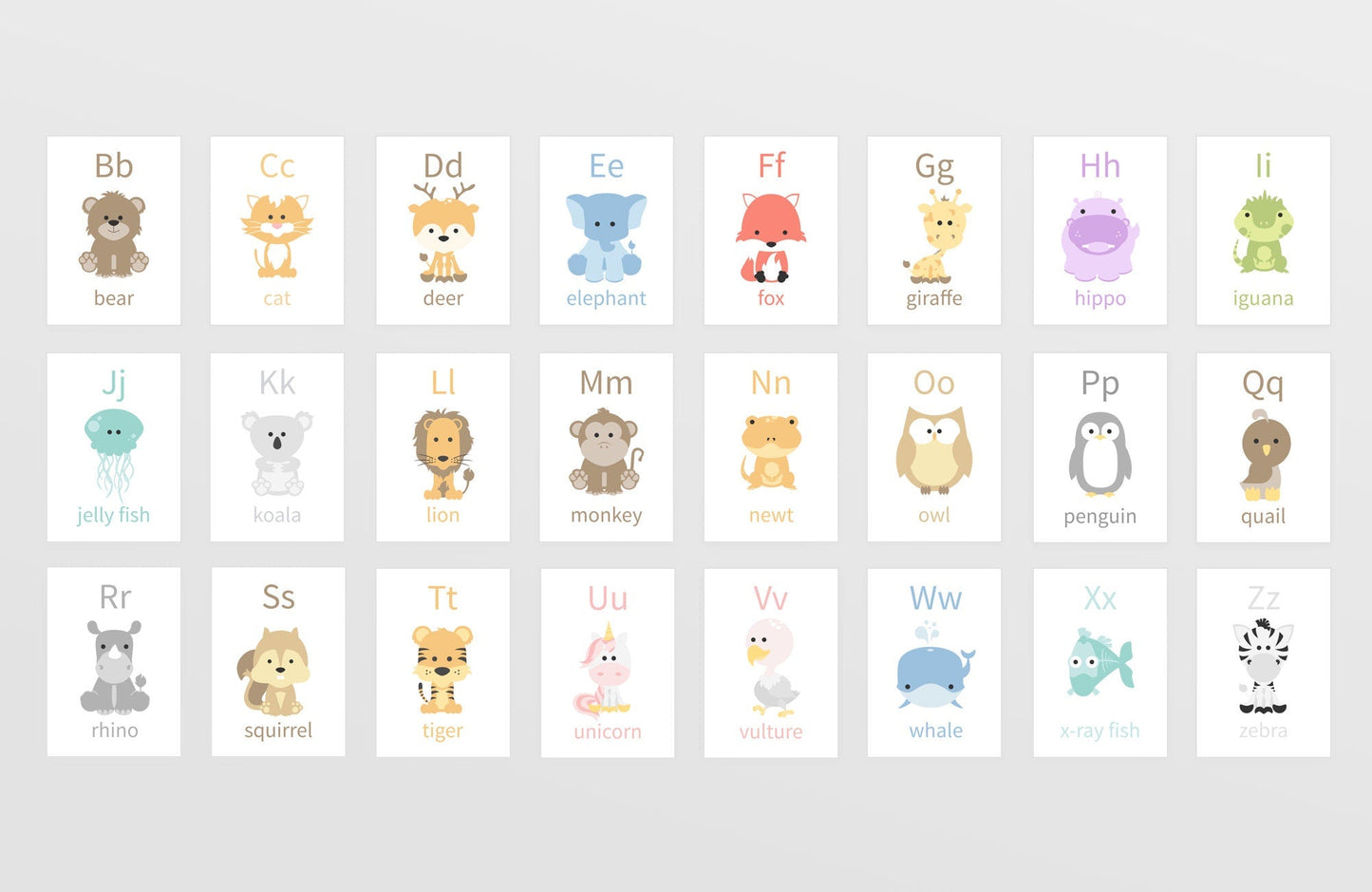 Montessori Flashcard Bundle for Toddlers | ABC, Numbers, Shapes, Colors & Weather Learning Cards