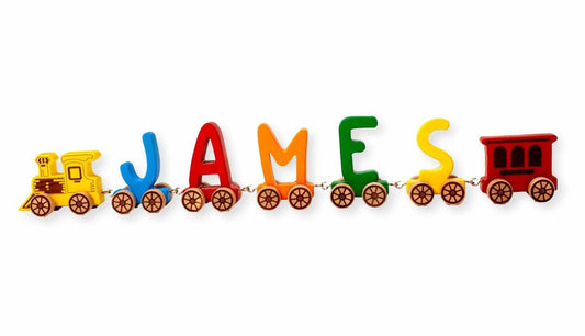 Wooden Letter Train Puzzle